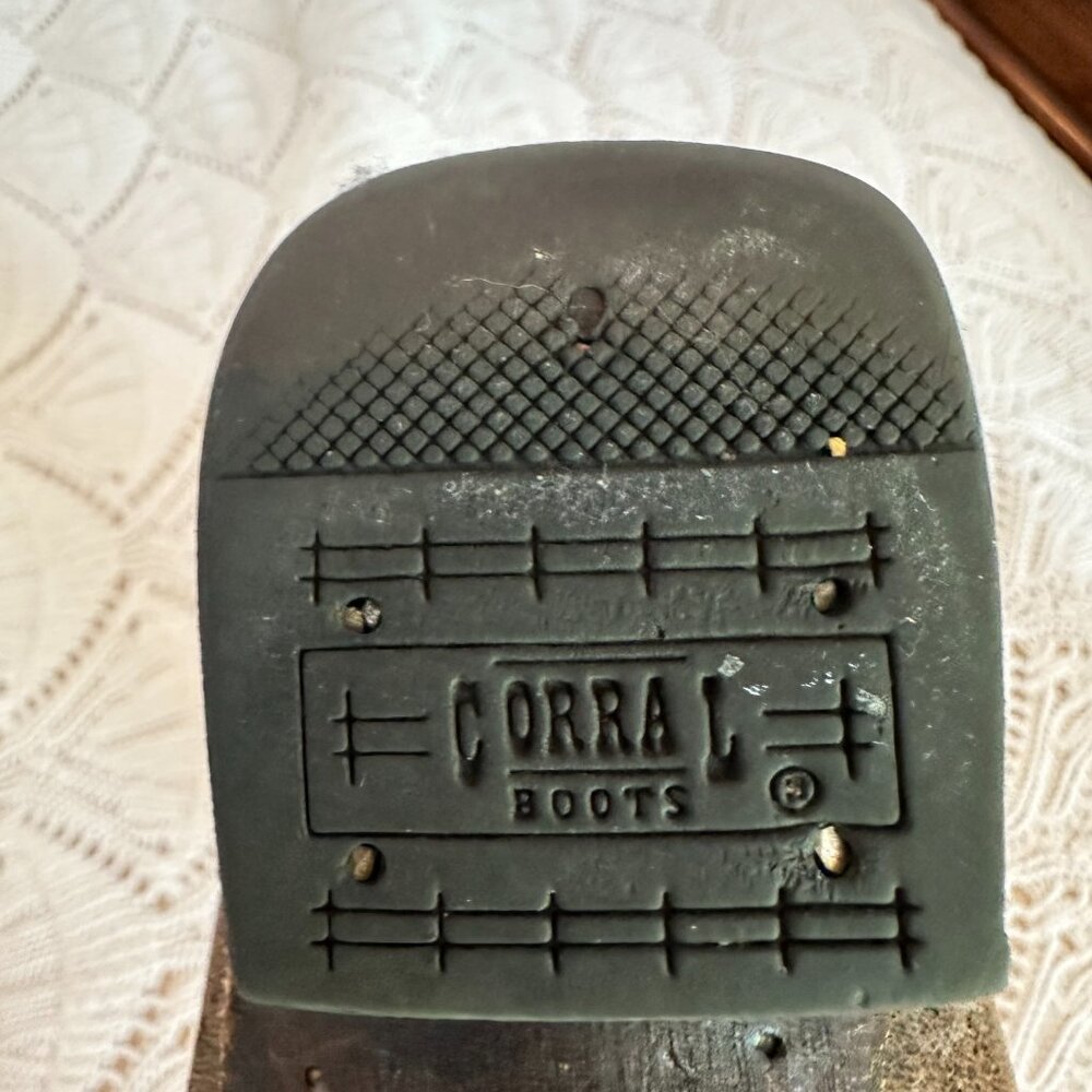 Corral Girl's Size 5 A1028 Wing and Cross Western Boot - Picture 9 of 9